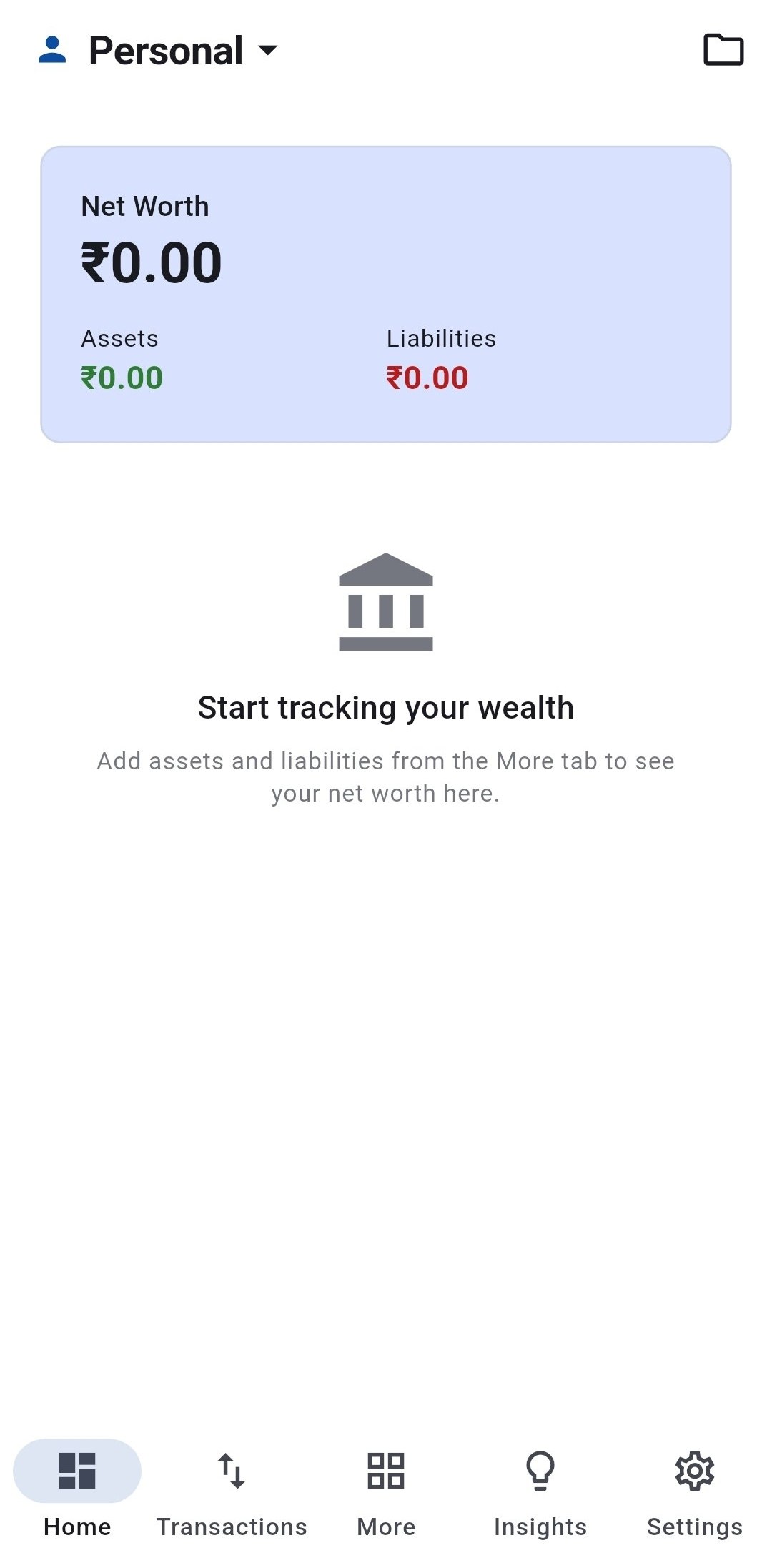 Buznvo personal finance dashboard